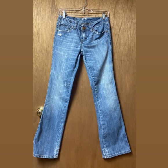 AX Armani Exchange Y2K Distressed Bootcut Jeans - Size 4S - Picture 13 of 13